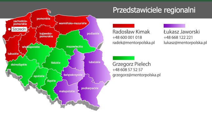 Przedstawiciele regionalni - Mentor