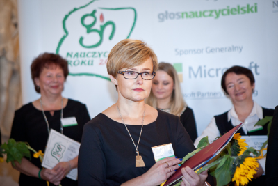 Nauczyciel Roku 2012 - pani Marzena Kędra z Zespołu Szkolno-Przedszkolnego w Moszczance!