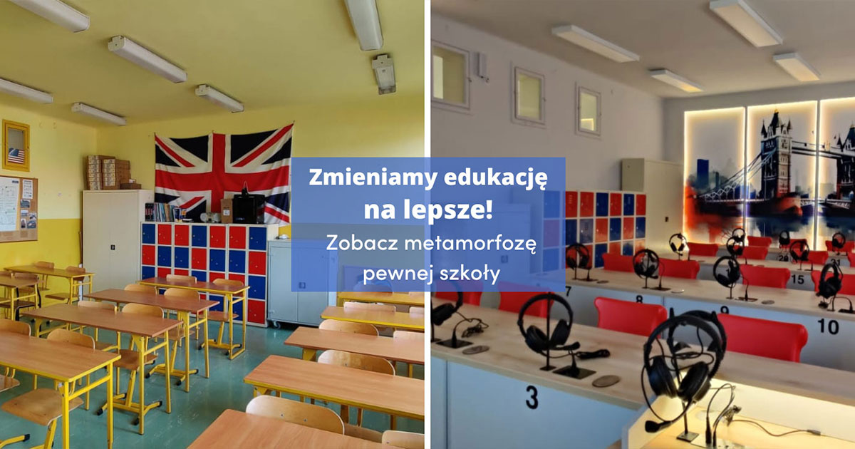 Niezwykła przemiana sali lekcyjnej w pracownię językową XXI wieku!